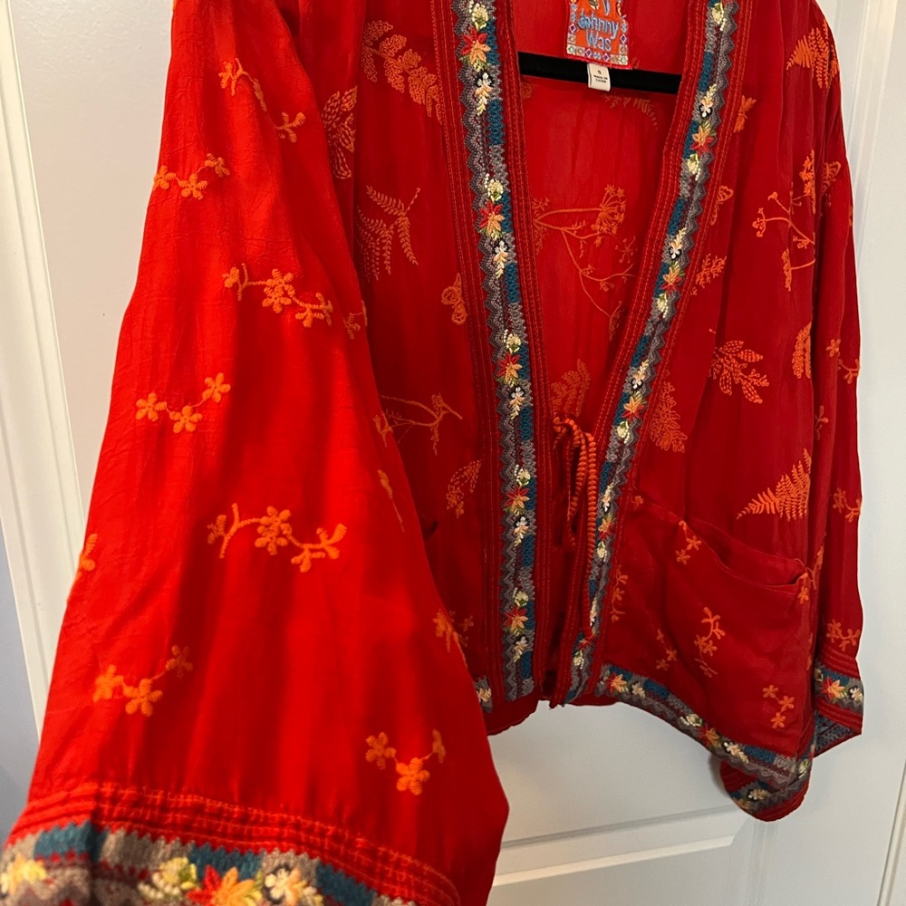 Johnny Was Womens Beautiful Orange
Star Danica Kimono Size- Small - Picture 6 of 10